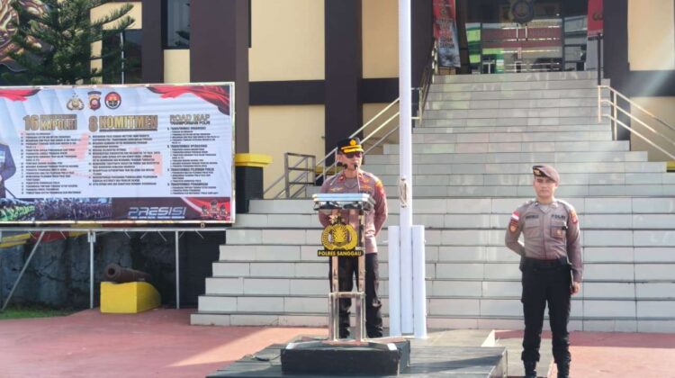 Wakapolres Sanggau Tekankan Kesiapsiagaan dan Tertib Administrasi dalam Apel Pagi